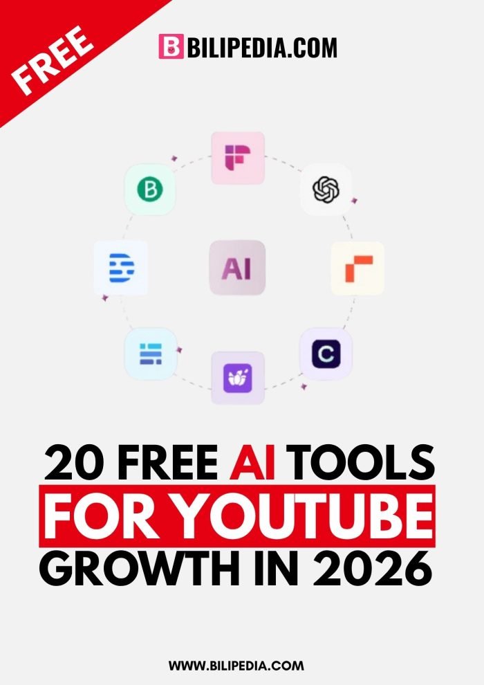 20 Free AI Tools for YouTube Growth in 2026 cover